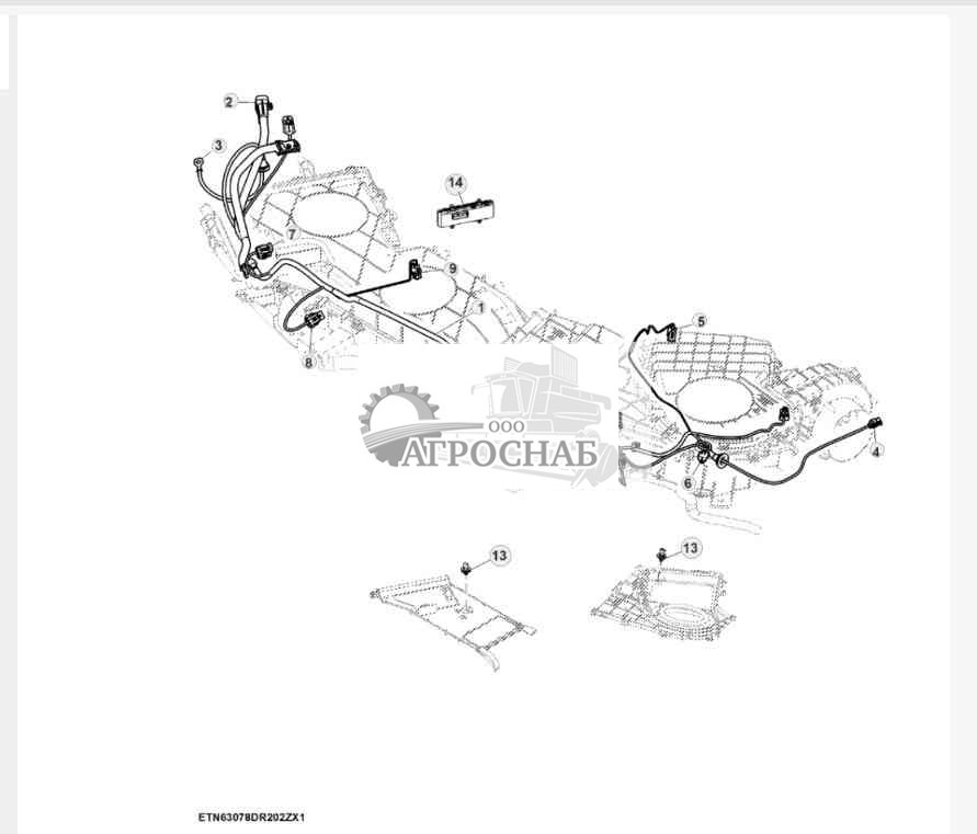 Жгут проводов кондиционера воздуха 